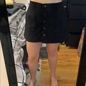 Forever 21 Black Button Up Skirt